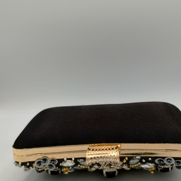 Womens black rhineson clutch bag - Picture 5 of 8